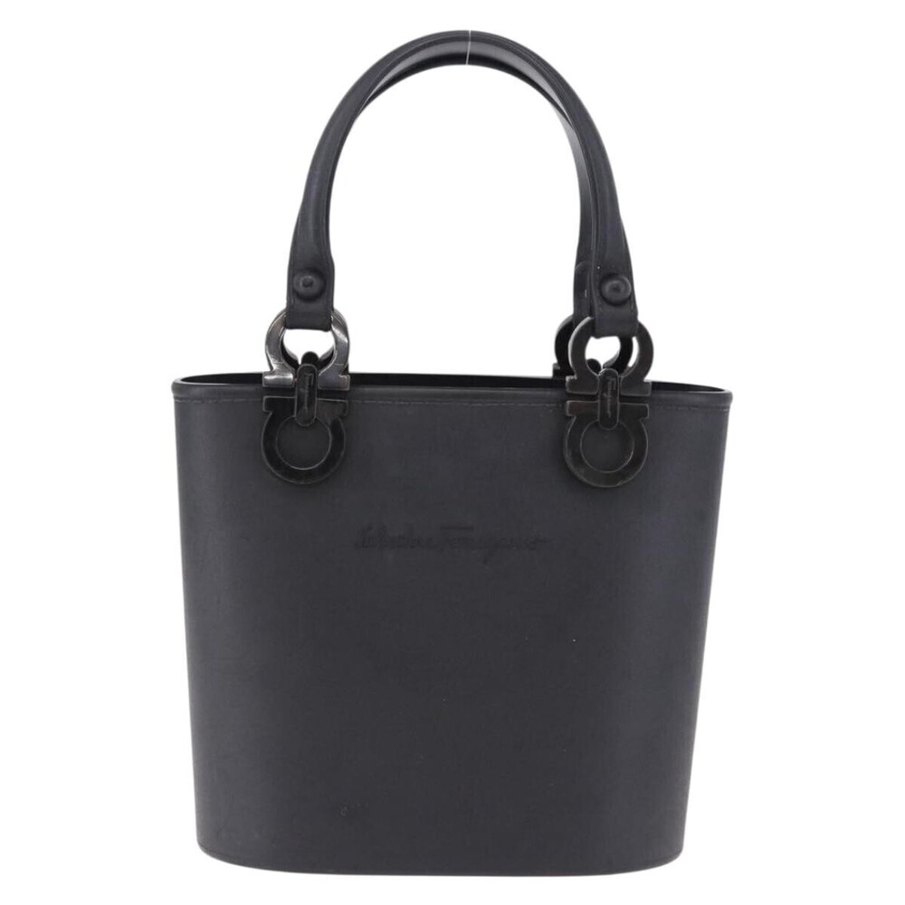 Salvatore Ferragamo Gancini Top Handle Leather